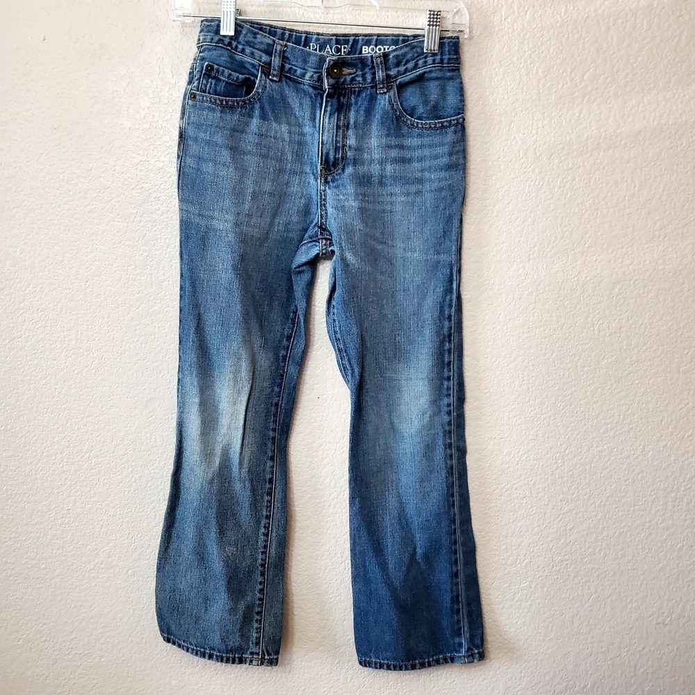 The Children's Place ◇ Boys Bootcut Denim Jeans W/Adjustable Waist ◇ Size 10